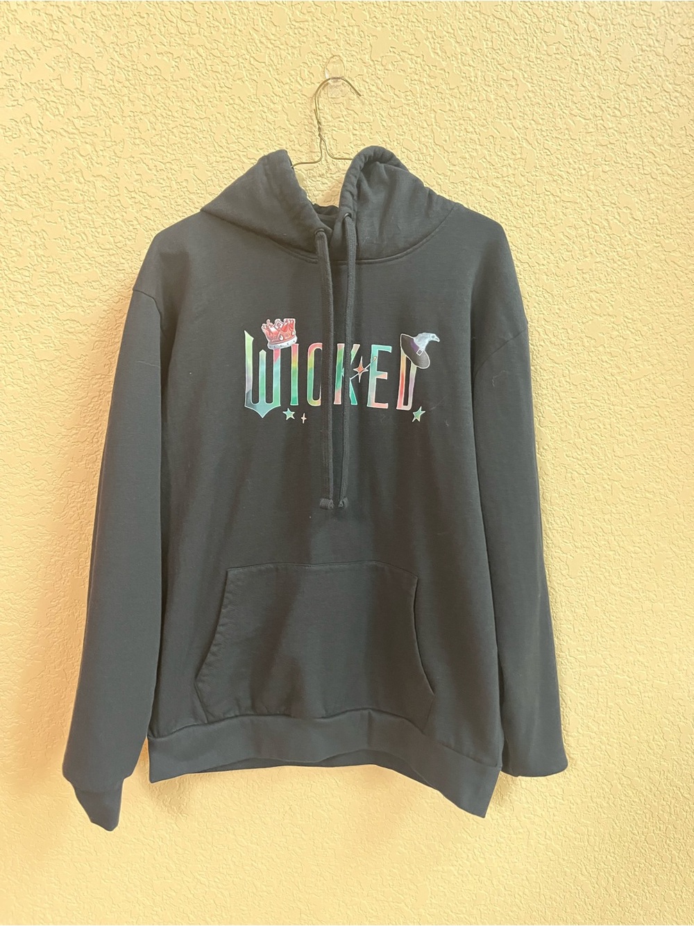 Black 'WICKED' Graphic Hoodie